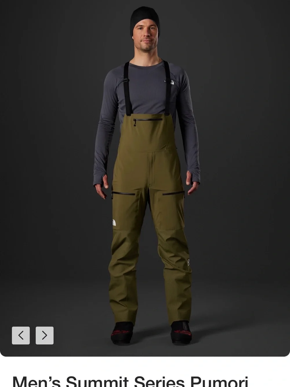 Black Men’s Technical Bib Pants